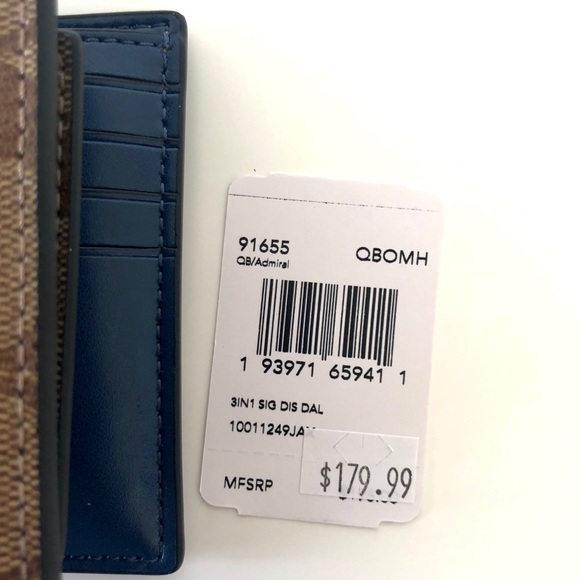 Disney X Coach Dalmatian 3-in-1 Wallet w/ Insert - Picture 7 of 8